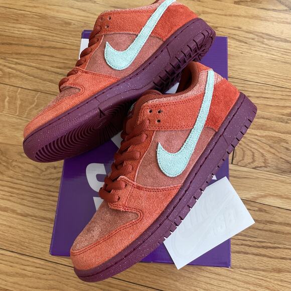 Nike Sb Dunk Low Pro Mystic Red Emerald, Rise Size 9.5 M main image 5